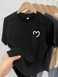 4XL Plus Size Chubby Girls Shoulder Large Size Short-sleeved Fishbone T-shirt Women's Design Sense Niche Slim-looking T-shirt