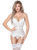 Sexy Stocking & Camisole Set, Sexy Lace Slimming Shapewear Corset Set