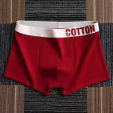 Cotton Stretch Mens Boxer Briefs Soft Breathable Trunk Boxer Shorts Underpant Mid Waist Cotton Men's Underwear