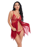 New European & American Style Multi-Color - Sheer Mesh Camisole Pajamas