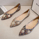 2024 Luxury Diamond Rhinestone Loafer Slippers - Retro Style Ladies Flat Pumps