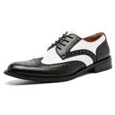 Sophisticated Brogue Lace-Ups: Wedding Oxfords Formal Genuine Leather Dress Shoes Quality Men Brogues