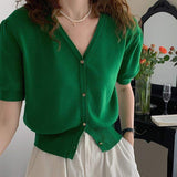 Simple Short-sleeved Blouse Lightweight Tops for Women Best-selling Short-Sleeved Tee