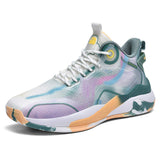 Men Outdoor Sports Sneakers Blank Breathable Mesh Basketball Shoes