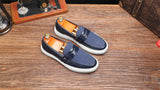 Fashion Style Handmade Top Quality Comfortable Slip on Good Looking Durable Men Faux Suede Penny Loafer Shoes