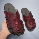 Genuine Leather Leisure Design Fashion Durable Summer Casual Sandals Shoes for Men