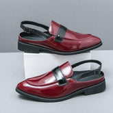 Latest Design Pointed Toe Classic Loafers Durable Breathable Summer Men Dress Shoes Sandals