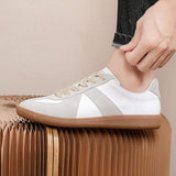 Unisex Male Female Casual Walking Style Shoes Comfortable Lightweight Good Quality Leather White Shoes