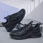 Leather Upper Sneaker with Innovative Cushioning Sole and Breathable Interior Lining for Daily Comfort