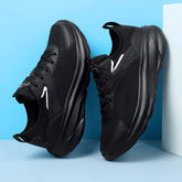 Streamlined Aerodynamic Breathable Mesh Sports Running Shoes with Shock Absorption Lightweight Sole