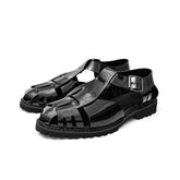 Men's Casual Summer Soft-Soled Beach Sandals Open Toe High-End Feel Breathable Flip-Flops for Driving Outdoor Activities