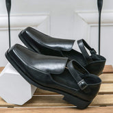 Summer Casual Dress Shoes Classic Design Cool Formal Slip on Comfortable Breathable Sandals Shoes for Men