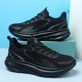 Streamlined Aerodynamic Breathable Mesh Sports Running Shoes with Shock Absorption Lightweight Sole