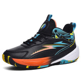 Professional Men Outdoor Sports Sneakers Blank Leather Basketball Shoes