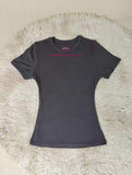 European and American Style Spice Girls Solid Color Slim-Fit Slimming Shirt Simple Round Neck Short-Sleeved T-Shirt