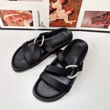 Casual Women's Platform Sandals with Thick Sole and Flat Heel