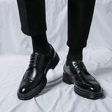 Lace up Wedding Formal Shoes Comfortable Good Looking Fashion Durable Men Brogue Dress Shoes