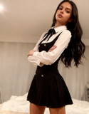 Autumn New Design Slim Women's Dresses Unique Faux Two-piece Casual Dresses
