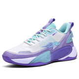 Men Breathable Basketball Sneakers with Shock Absorbing Cushioning Durable Outsole Women Stylish Design for Running