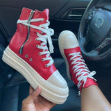 Chaussures 1 Pair Running Sepatu Platform Beautiful Ladies Canvas Sneakers