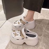 Stylish Comfortable 2025 Summer Platform Sandals for Women with Bling Rhinestone and Thick Sole