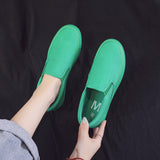 Simple Design China Wholesale Candy Color Slip on Sneaker Trendy Canvas Shoes