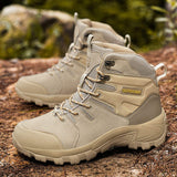 Blank Genuine Cow Suede Leather Sports Outdoor Shoes 13 14 47 48 High Top Winter Hiking Boots for Men