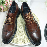 Lace up Men Brogue Shoes Fashion Classic Designers Good Quality Dress Shoes Oxfords for Men