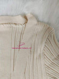 Women Long Sleeve Ribbed Knit Short Dresses V Neck Casual Swing a Line Sweater Dress