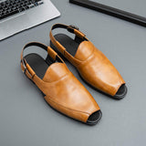 Latest Design Hot Selling Yellow Black Summer Casual Dress Shoes Sandals Durable Comfortable Slip on