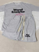 Men's Short-sleeved T-shirt and Shorts Set Summer Trendy Men's Handsome Leisure Sports Suit