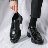 Hot Selling Casual Formal PU Leather Shoes Classic Design Lace up Handsome Good Quality Men Wedding Dress Shoes