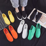 Simple Design China Wholesale Candy Color Slip on Sneaker Trendy Canvas Shoes