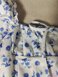 Loose-fit Dress Floral Printed Midi Dress Fashionable A-line Dress