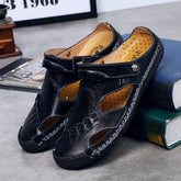 Genuine Leather Upper Cow Skin Casual Slippery Comfortable Breathable Men Sandals Shoes Leather