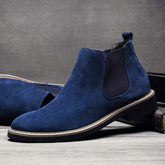 Good Quality Ankle Boots for Men Genuine Leather Chelsea Boots Classy Design Wedding Shoes