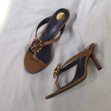 Stylish High Heel Blue Flip Flop Sandals for Women - Sexy Open Toe Unique Design