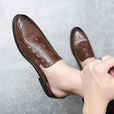 Summer Special Men Made Leather Dress Shoes Comfortable Backless Loafers Mules Men Casual Dress Shoes