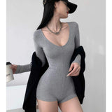 American Style Spice Girl Long-sleeved Pants Women's 2025 New Versatile High Waist Slim-fit Slimming Jumpsuit