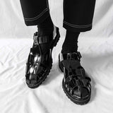 Men's Casual Summer Soft-Soled Beach Sandals Open Toe High-End Feel Breathable Flip-Flops for Driving Outdoor Activities