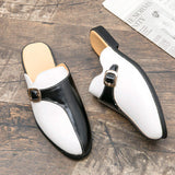 Comfortable Summer Home Slippers Monk Strap Half Loafers Men Casual Dress Shoes