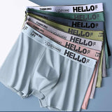 Cotton Stretch Mens Boxer Briefs Soft Breathable Trunk Boxer Shorts Underpant Mid Waist Cotton Men's Underwear