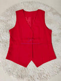 Women New Slim-fit Short Vest & Camisole Combo Vests Tops V-neck Single Breasted Lady Office Sleeveless Slim Suit Vest