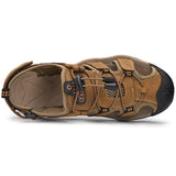 Summer Sandals Casual Shoes Genuine Leather Upper High Performance Breathable Beach Fun Men Leather Sandals Shoes
