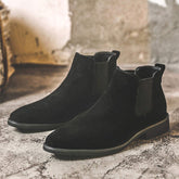 Classic Design Comfortable Pointed Toe Dress Shoes Hot Selling Fashion Genuine Leather Ankle Boots for Men