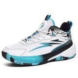 Professional Men Outdoor Sports Sneakers Blank Leather Basketball Shoes