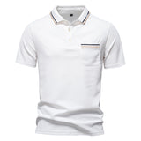 Men’s Summer Short-Sleeve Polo Shirt – Lapel Design, Business Casual Style