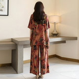 Summer Retro Print 2-Piece Outfit