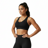 Comfort Seamless Racerback V-Neck Sports Bra