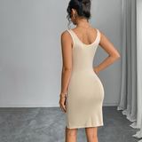 Solid Basic Tank Bodycon Mini Dress